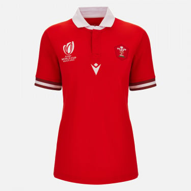 Camiseta replica primera equipación en algodón mujer Rugby World Cup 2023 Gales Rugby