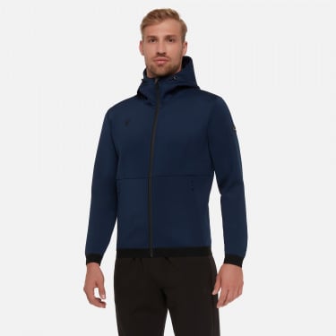 Cles men’s dark blue hooded jacket