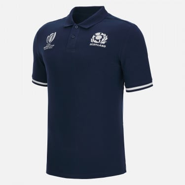 Polo officiel en polycotton adulte Rugby World Cup 2023 Écosse Rugby