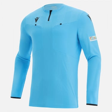 Camiseta árbitro neon blue uefa 2021