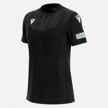 Uefa 2021 referee woman black shirt