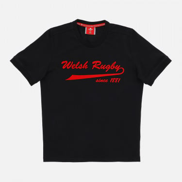 Kinder-T-Shirt, bedruckt der Fanlinie Welsh Rugby 2020/21