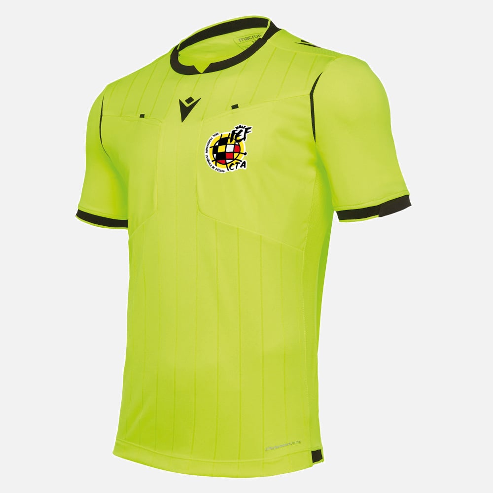 camiseta árbitro neon yellow Comité Técnico de Árbitros Ropa Técnica  Deportiva Macron
