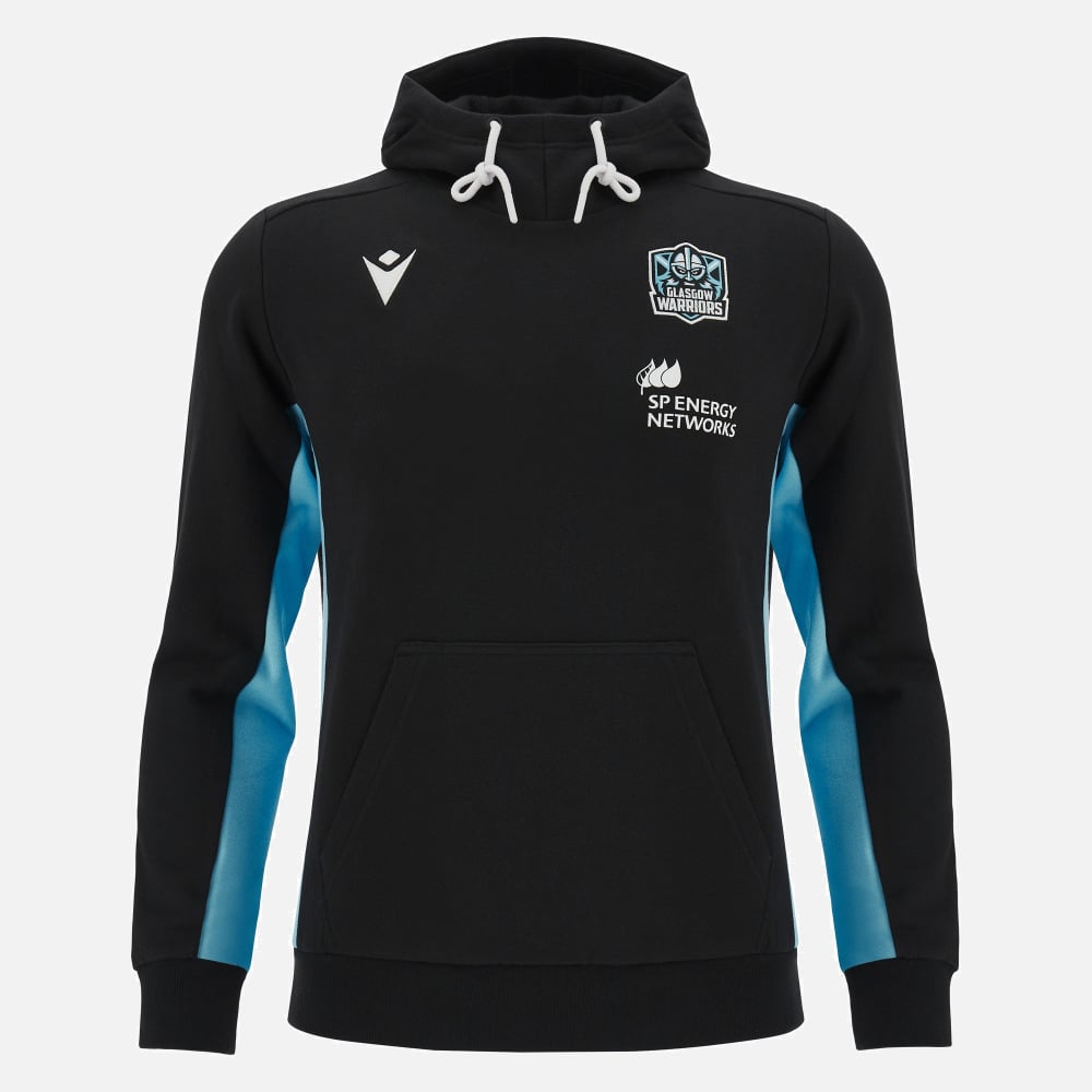 Glasgow Warriors 2023/24 kangaroo pouch hoody Macron Technical Sportswear