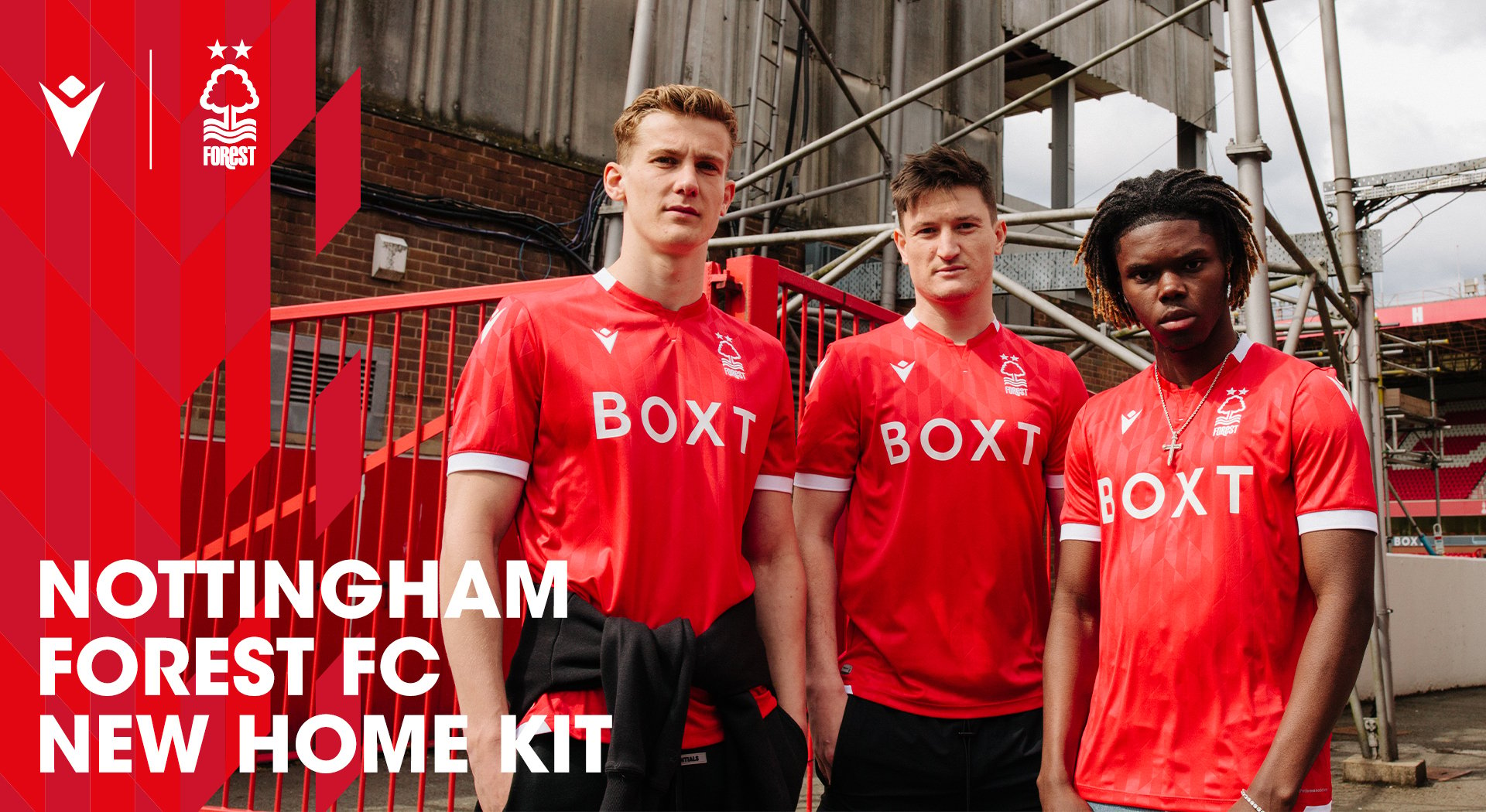 NOTTINGHAM FOREST GETS A NEW HOME JERSEY IN GARIBALDI RED WITH THE COME ON  YOU REDS CHANT