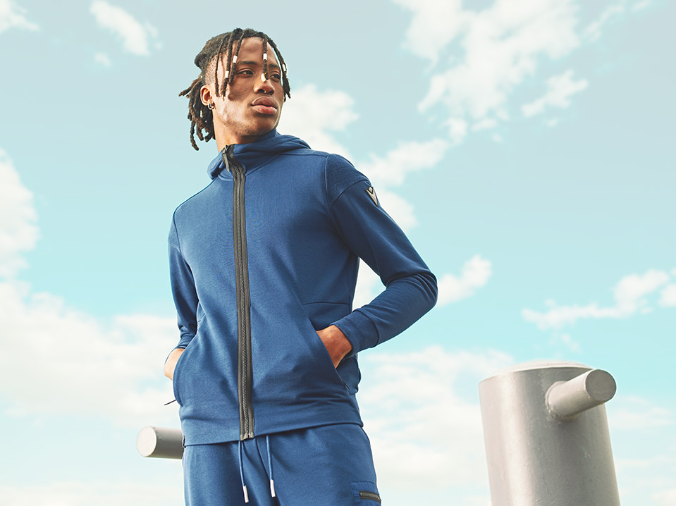 Athleisure Men clothing Macron Sportswear Colour Royal Blue