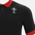 Polo In Cotone Piquet Nera Linea Fan Galles Rugby 2020/21 thumbnail