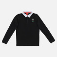 Polo De Jersey De Algodón Negro Para Niño De La Línea Fan Gales Rugby 2020/21 thumbnail