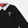 Polo De Jersey De Algodón Negro Para Niño De La Línea Fan Gales Rugby 2020/21 thumbnail