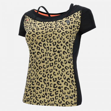 Running-t-shirt für damen capsule animalier