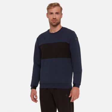 Mathon men’s dark blue crew-neck sweatshirt