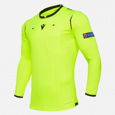 Camiseta árbitro neon yellow UEFA