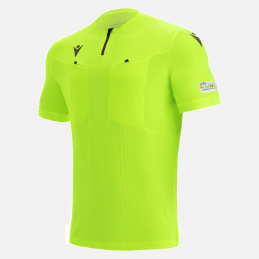 Macron Football Soccer UEFA Referee 19 Mens Short Sleeve SS Polo Shirt Top 