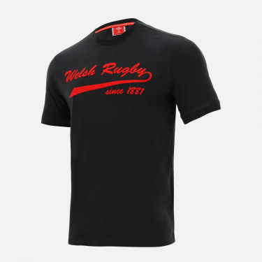 T-Shirt, bedruckt der Fanlinie Welsh Rugby 2020/21