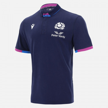 Macron Scotland 2021/22 Mens Away Replica Rugby Union Jersey Shirt Top White 
