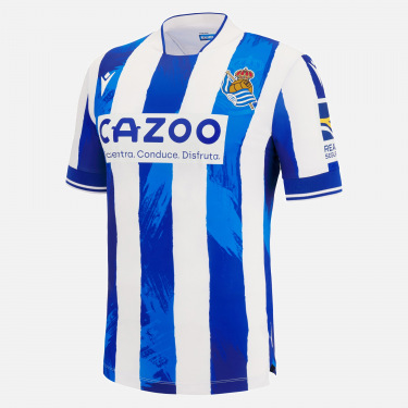 Macron Real Sociedad San Sebastián Poloshirt weiß La Liga Fan Polo Jersey S-XXL 