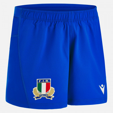 Macron Merchandising Ufficiale Camiseta Azul línea Fan Italia Rugby 2021/22 Unisex Adulto 
