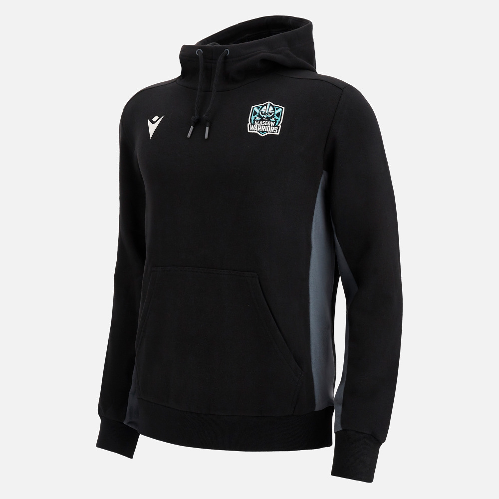 Glasgow Warriors 2022/23 staff kangaroo hoody Macron Technical Sportswear