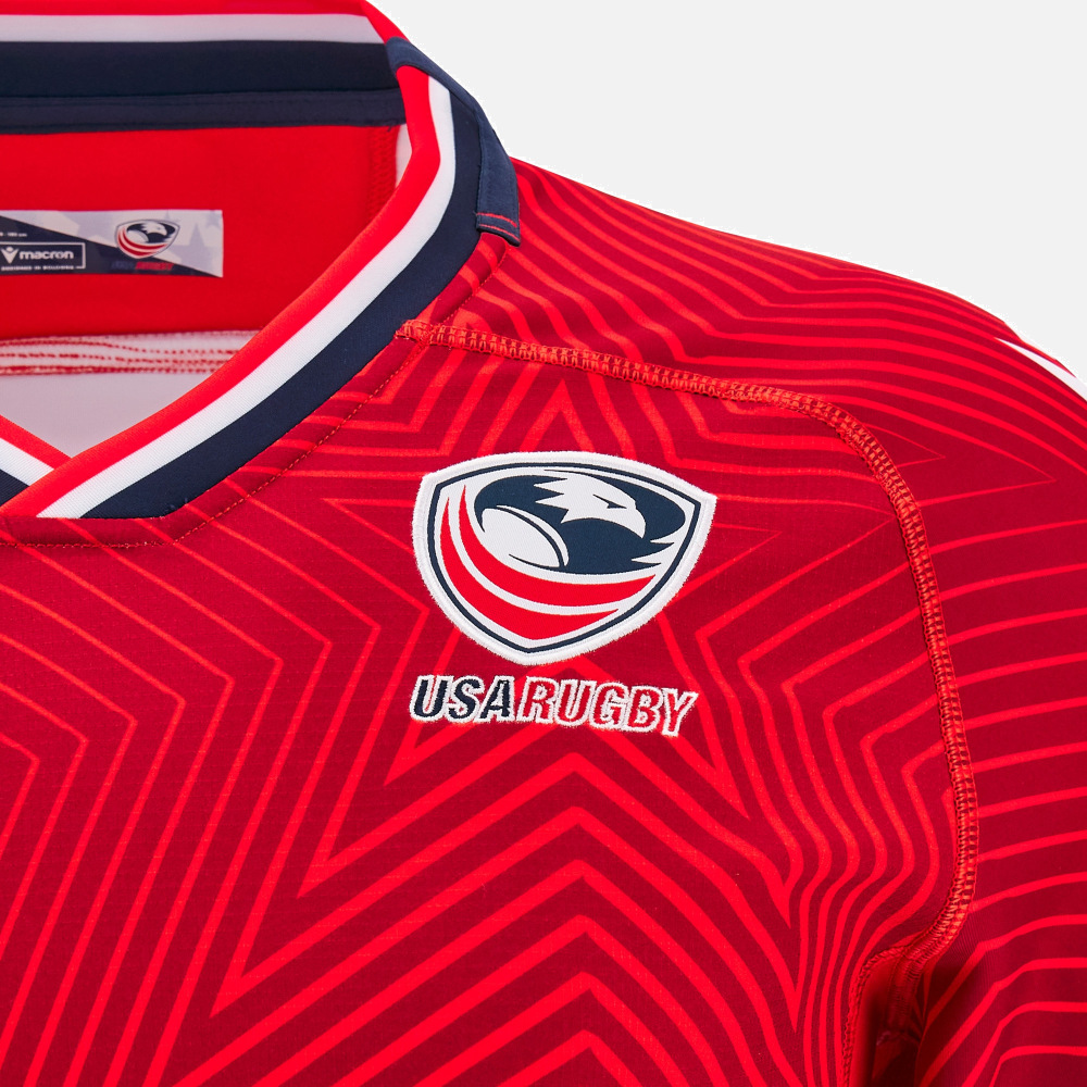 Maillot Rugby Kappa MURET – Rouge, Taille L, Training Porté