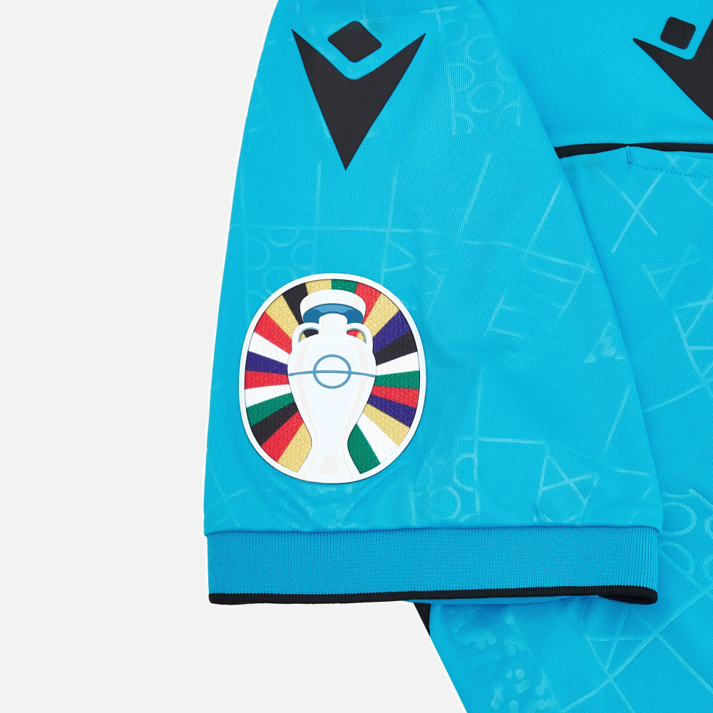 UEFA EURO 2024 referee neon blue shirt | Macron Technical Sportswear