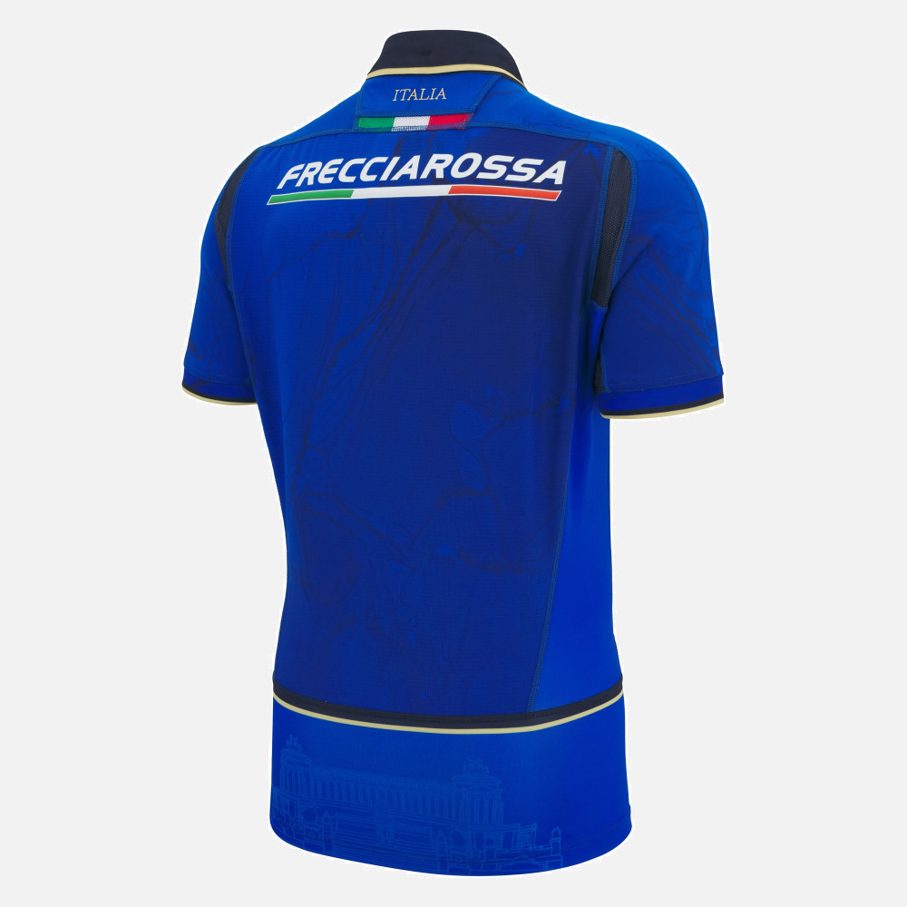 Italia Rugby 2025/26 Adults' Home Authentic Shirt | Macron