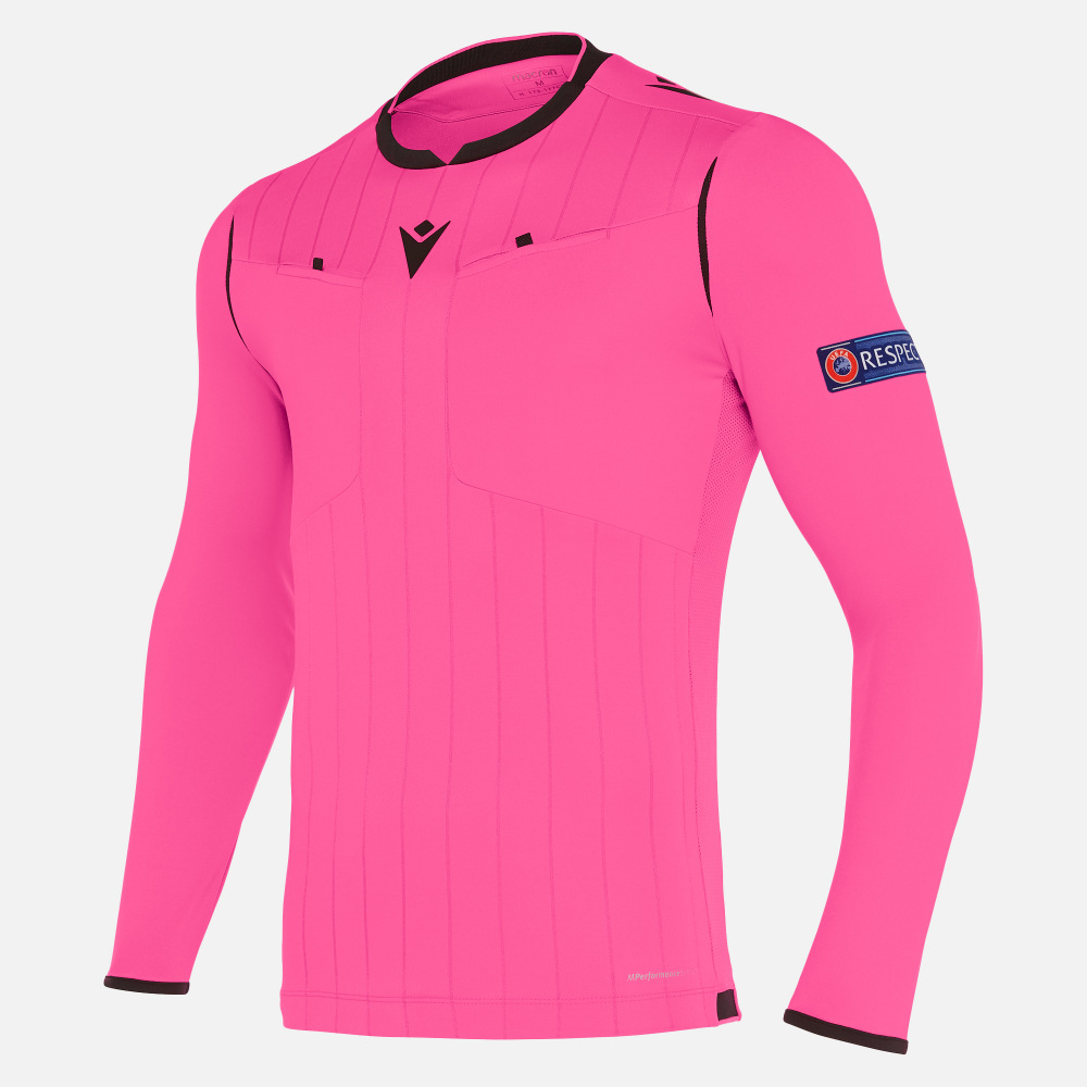 Camiseta árbitro Neon Pink UEFA