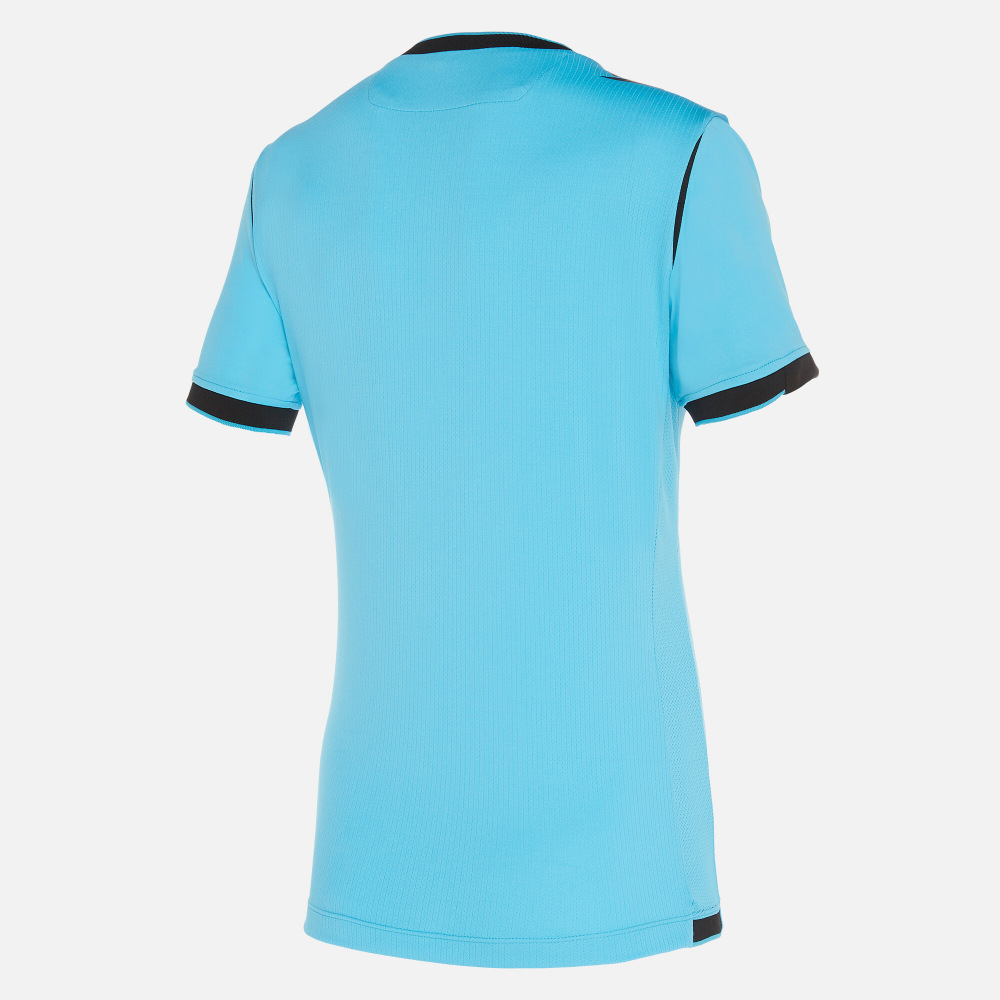 Referee Woman Neon Blue Shirt UEFA