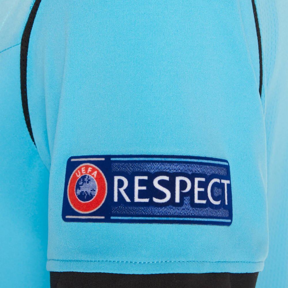 Referee Woman Neon Blue Shirt UEFA