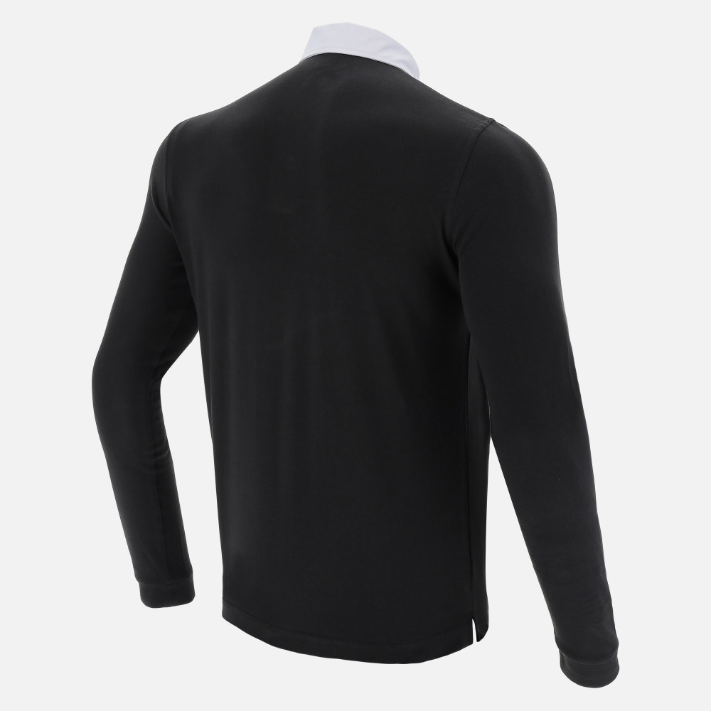 Welsh Rugby 2020/21 Black Cotton Jersey Polo Shirt From The Fans Collection