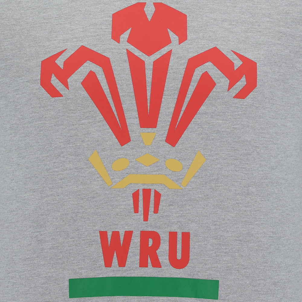 Welsh Rugby 2020/21 Fans Collection Melange Grey T-Shirt