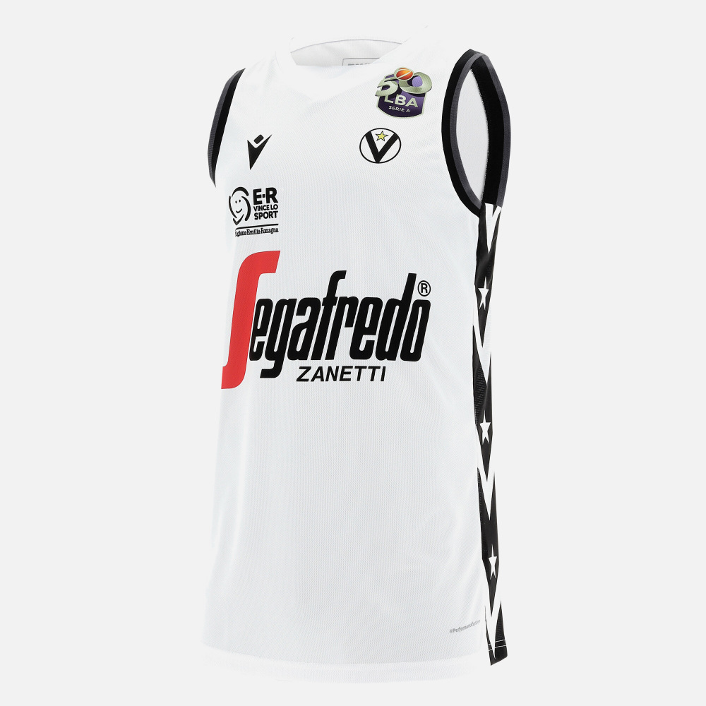canotta home belinelli virtus bologna 2020/21 Abbigliamento Tecnico  Sportivo Macron