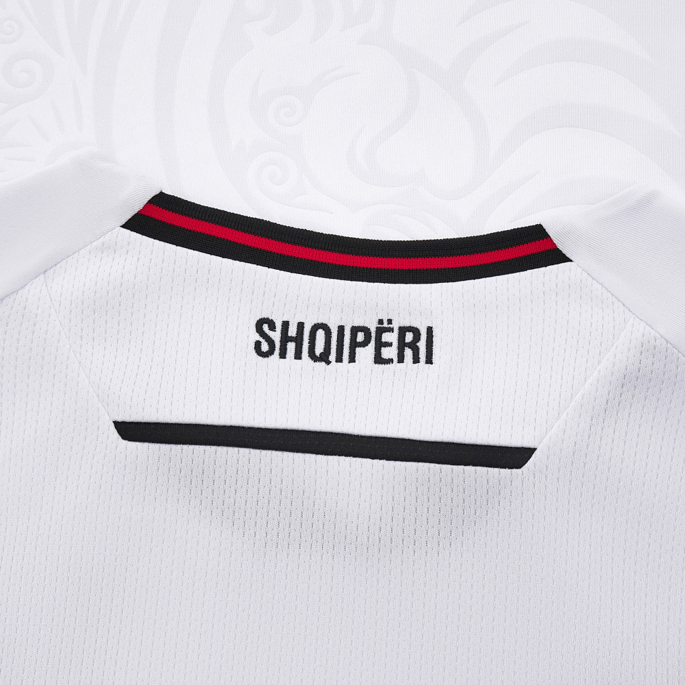 Maillot Albanie UEFA 2024 #2 Balliu Taille S - Porté En Match, Macron, Condition Correcte