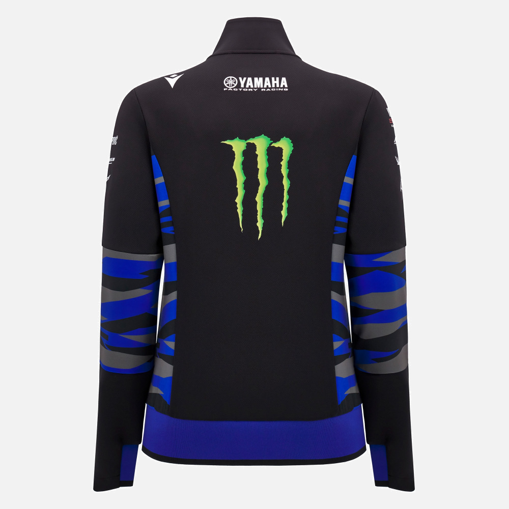 Felpa Full Zip Team Replica Da Donna Monster Energy Yamaha MotoGP 2025