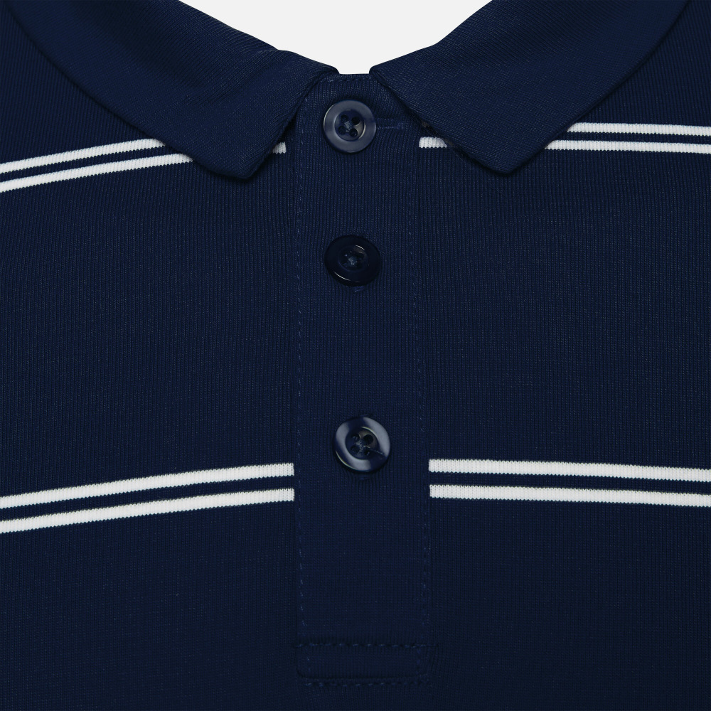 Striped Polo Shirt In Cotton Jersey Flamenco
