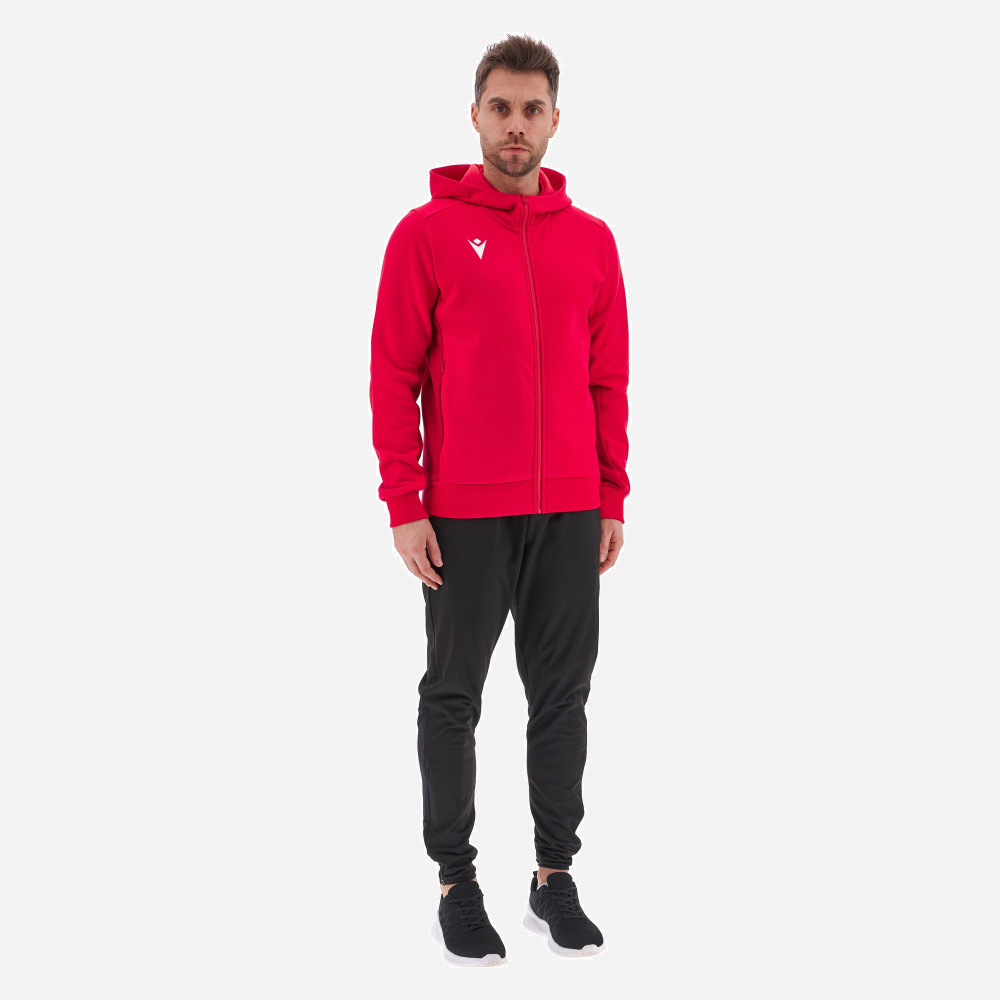 Sweat-shirt Lands' End Jeune, Taille 10-12, Rouge Vif, Polaire, Fermeture éclair - Occasion Bon état