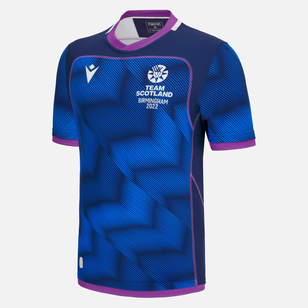 Hombre Macron Camiseta réplica del Rugby de Escocia 2021/22 Azul M 