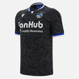 Maillot De Foot Bristol Rovers Extérieur 2017/18 - Macron, Taille L, Noir