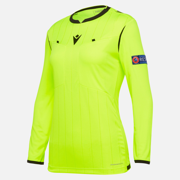 Maillot Arbitre Femme Néon Jaune UEFA