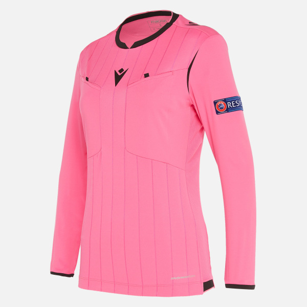Maillot Arbitre Femme Néon Rose UEFA