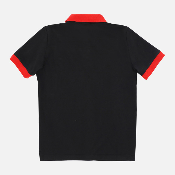 Welsh Rugby 2020/21 Black Piquet Cotton Children's Polo Shirt From The Fans Collection