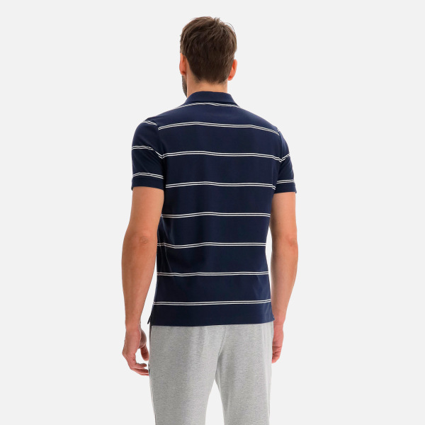 Poloshirt Aus Gestreiftem Baumwoll-Jersey Flamenco