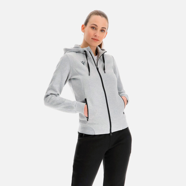 Sweatshirt Pour Femme Avec Fermeture éclair à Capuche En Coton Lyre