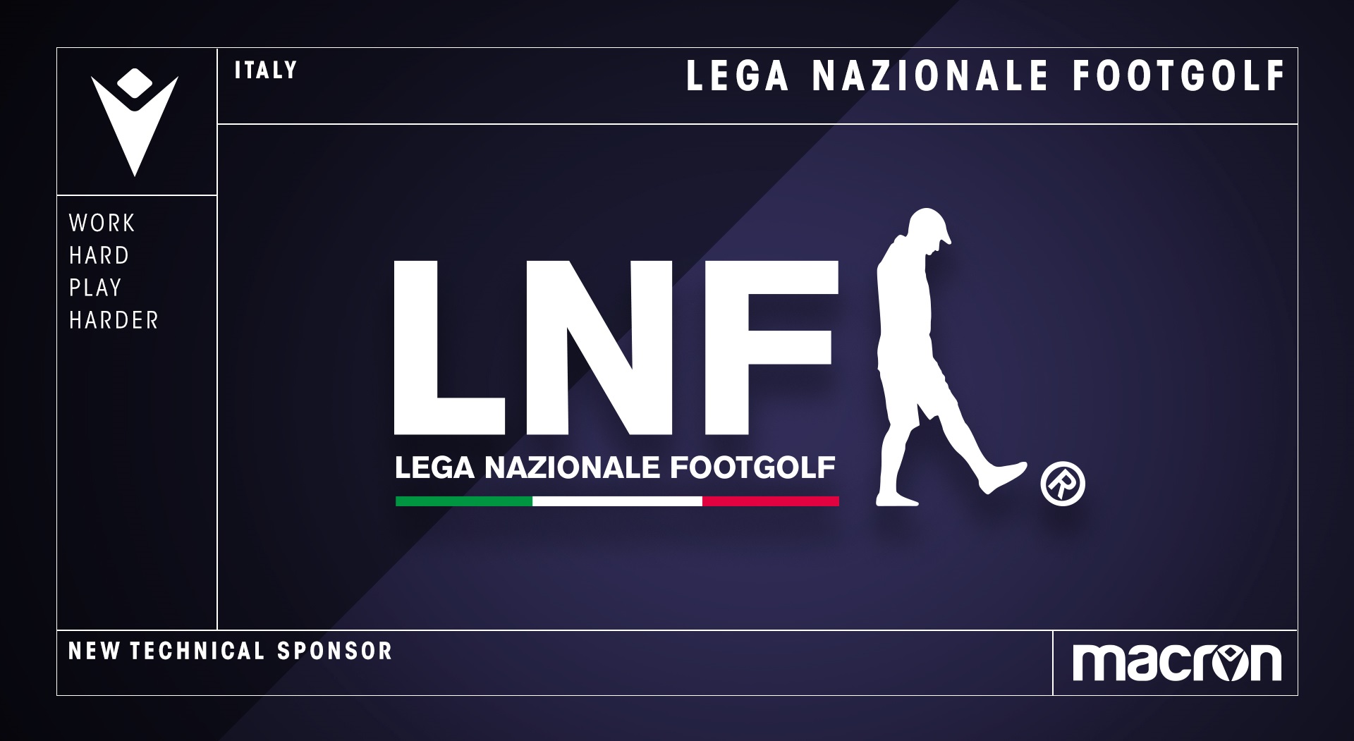 MACRON IS THE NEW TECHNICAL SPONSOR OF THE NATIONAL FOOTGOLF LEAGUE