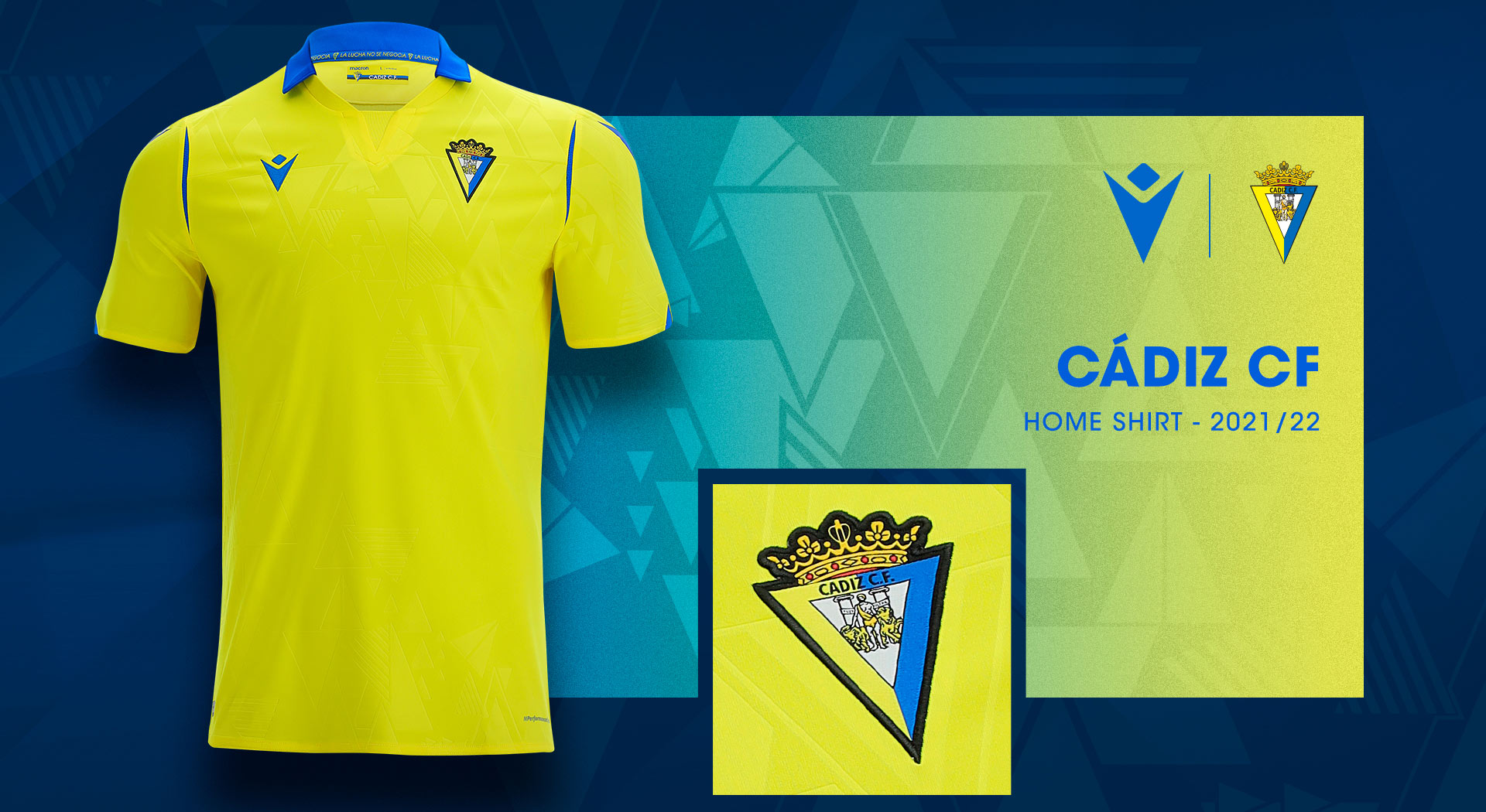 MACRON AND CÁDIZ UNVEIL THE NEW 2021-2022 HOME SHIRT