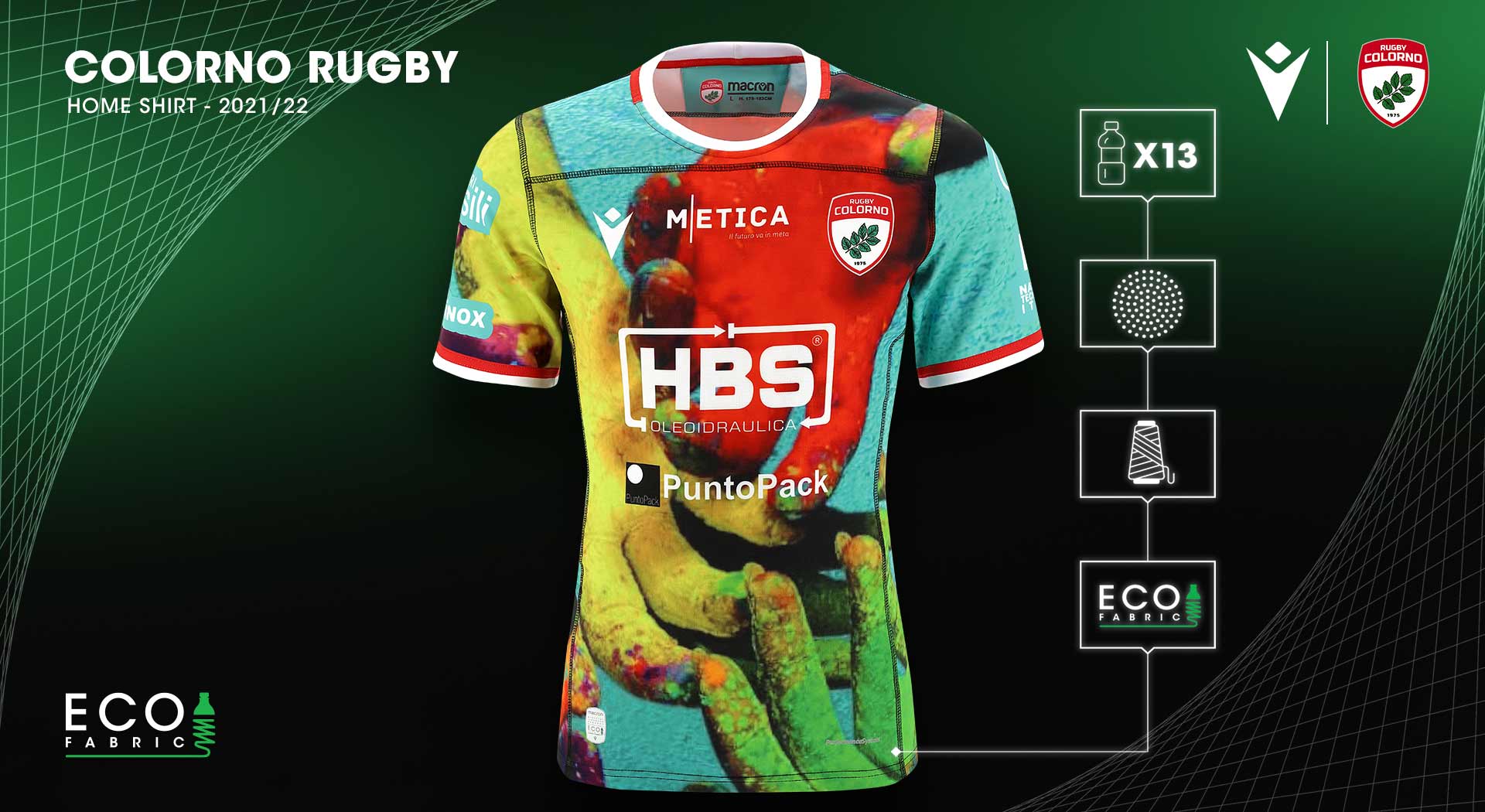 THE NEW RUGBY COLORNO SHIRTS FEATURING MESSAGES OF SOLIDARITY, INCLUSION, GENDER EQUALITY AND SUSTAINABILITY
