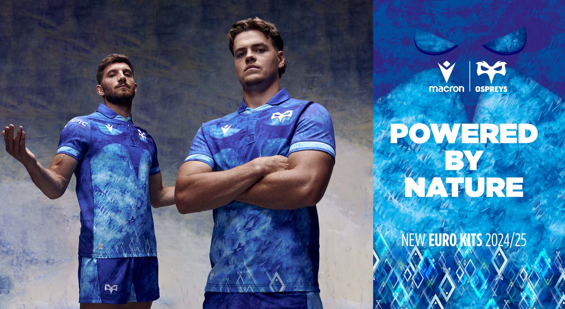 Awareness on climate change promoted by the new Euro Game Kit designed by Macron for the Ospreys
