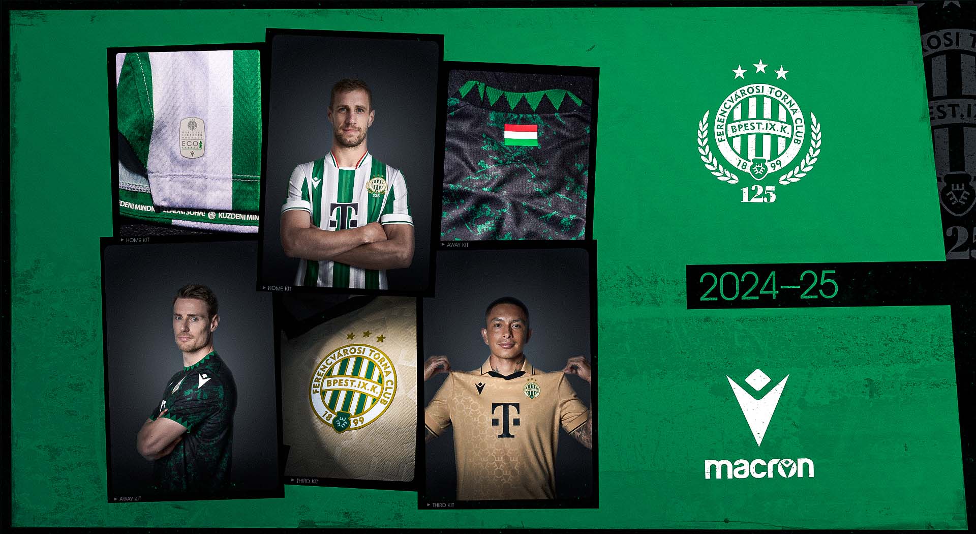 Tradition, mottos, symbols, and innovative, stylish graphics for the new Ferencváros TC shirts