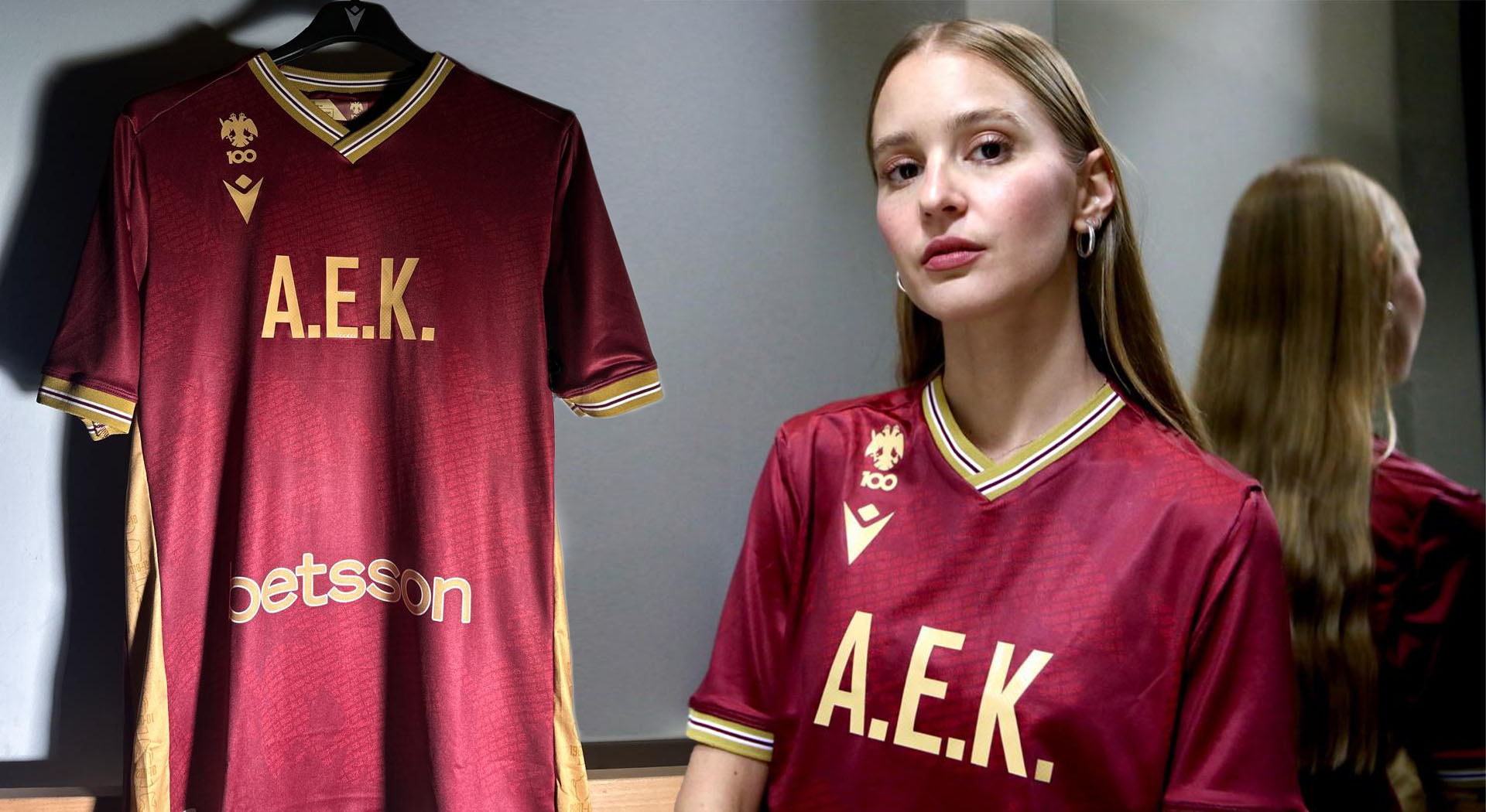 100 years of history in AEK BC's special Anniversary shirt