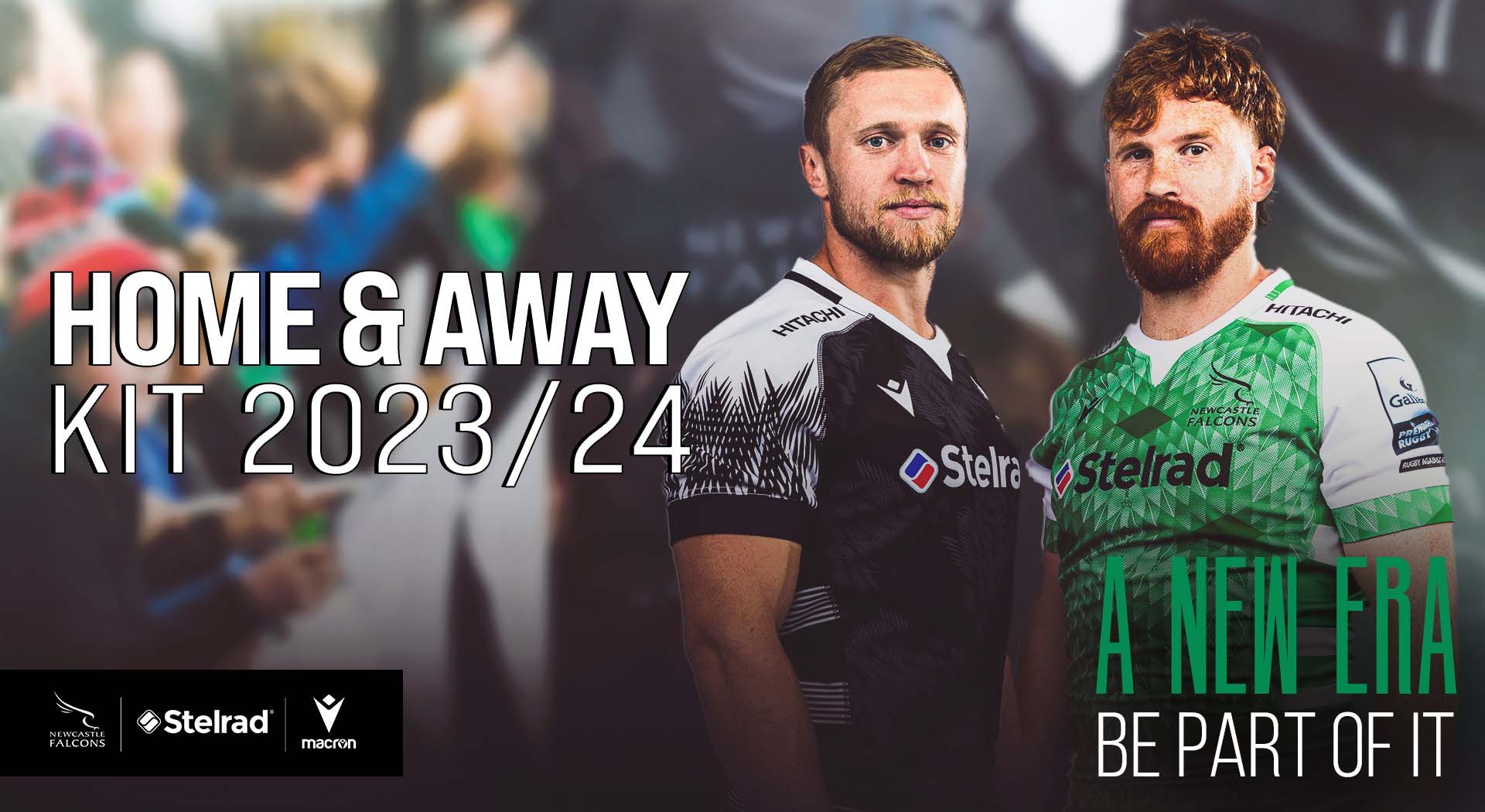Falcon feathers and an optical effect design on the Newcastle Falcons' new  jerseys