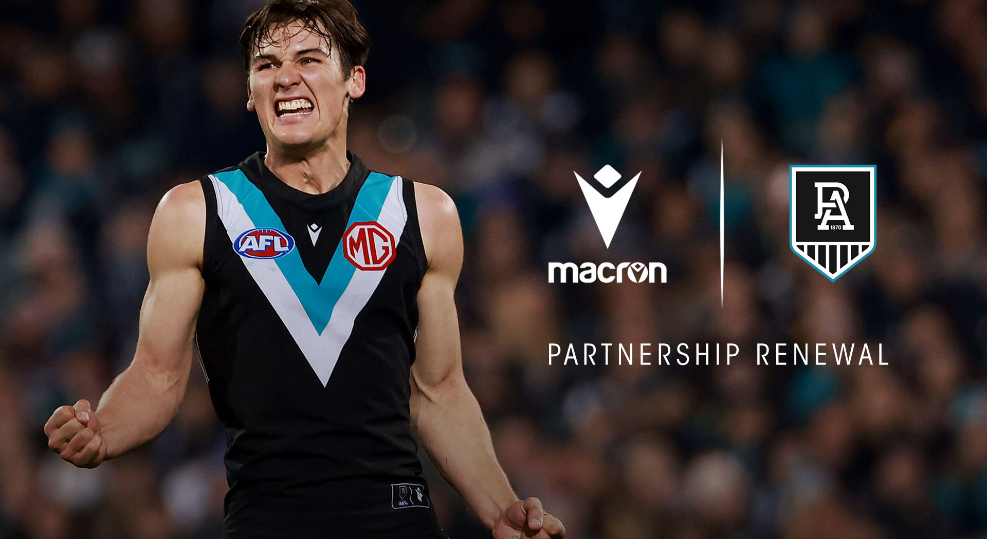 Macron and Port Adelaide FC extend their partnership until 2028